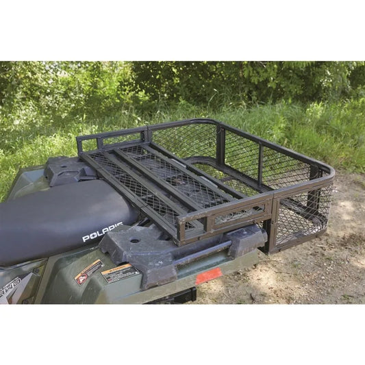 Guide Gear ATV Rear Drop Basket Cargo Luggage Carrier Hauling Rack, Heavy-Duty Steel, 29.5" x 39" x 10"h