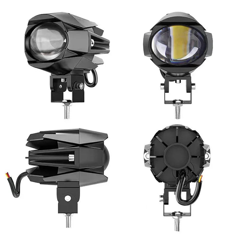 Motorcycle Headlamp 12V Car Headlight Fog Light Spotlight Driving Lights for Electric Offroad Additional LED Lamp Dirt Pit Bike