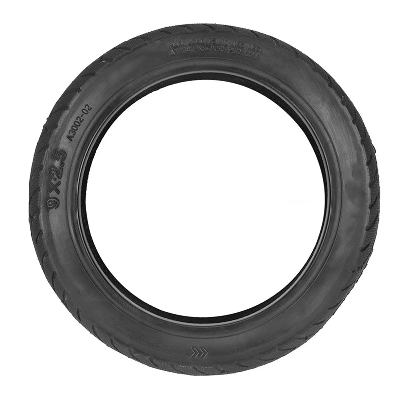 9X2.5 Tire Electric Scooter 9 Inch Thick Wear-Resistant Inflatable Tire Replacement Rubber Tire